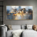 City Building Rain Boat Poster Pictures Room Decoration Abstract Oil Painting