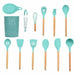 12pcs Kitchen Utensil Set Silicone Household Wooden Cooking Tools Set - Atom Oracle