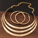 Trendy Gold Necklace Round Earrings Sets Women Statement Jewelry