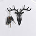 Deer Head Wall Hanging Hook Clothes Hat Key Deer Horns Hanger Wall Decoration