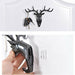 Deer Head Wall Hanging Hook Clothes Hat Key Deer Horns Hanger Wall Decoration
