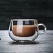 Double Wall Glass Cup Tea Coffee Mug Portable Transparent Glass Cup