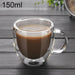 Double Wall Glass Cup Tea Coffee Mug Portable Transparent Glass Cup