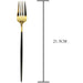 24Pcs/Set Colorful Cutlery Set Stainless Steel Mirror Gold Knife Fork Spoon Dinner Set