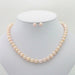 Beautiful Pearl Necklace Earrings Women Wedding Jewelry Sets