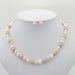 Beautiful Pearl Necklace Earrings Women Wedding Jewelry Sets