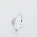 925 Sterling Silver Fresh Sweet Branch Leaf Trendy Resizable Rings