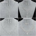 Fashion Bridal Jewelry Set Women Rhinestone Crystal Necklace Earrings Sets