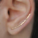 925 Silver Piercing Earrings Jewelry Handmade Hammered Gold Filled Earrings