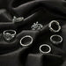 9pcs/set Boho Midi Finger Rings Set Women Punk Sliver Knuckle Rings Jewelry