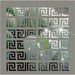 30Pcs 5*5CM DIY Waist Line 3D Mirror Sticker Modern Acrylic Home Wall Decoration