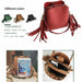 Fashion Scrub Women Bucket Bag Vintage Tassel High Quality Shoulder Bags