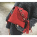 Fashion Scrub Women Bucket Bag Vintage Tassel High Quality Shoulder Bags