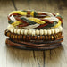 Braided Wrap Leather Bracelets Men Vintage Life Tree Wood Beads Wristbands