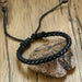 Braided Wrap Leather Bracelets Men Vintage Life Tree Wood Beads Wristbands
