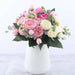 Rose Pink Silk Peony Artificial Flowers Bouquet For Home Wedding Decoration