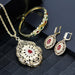 Arabic Ethnic Jewelry Sets Necklace Earring Bracelet Morocco Caftan Fashion Accessories