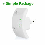 Wireless WiFi Repeater Booster 300Mbps WiFi Amplifier Signal Range Extender