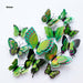 12Pcs Double layer 3D Butterfly Wall Stickers Home Decor