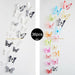 36pcs 3D Crystal Butterfly Wall Stickers Creative Butterflies Home Decor