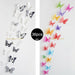 36pcs 3D Crystal Butterfly Wall Stickers Creative Butterflies Home Decor