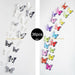36pcs 3D Crystal Butterfly Wall Stickers Creative Butterflies Home Decor