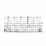 30Pcs 5*5CM DIY Waist Line 3D Mirror Sticker Modern Acrylic Home Wall Decoration