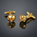 Gold Color Cufflinks Unique Stylish Design Cuff Links Men French Buttons Manchette