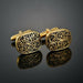 Gold Color Cufflinks Unique Stylish Design Cuff Links Men French Buttons Manchette