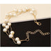 Pearl Jewelry Set Simulated Pearl Double Layer Women Earrings Necklace Bracelet Set