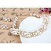 Fashion Pearl Jewelry Sets Women Gold Crystal Pearl Earrings Necklace Jewelry