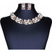Fashion Pearl Jewelry Sets Women Gold Crystal Pearl Earrings Necklace Jewelry
