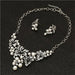 Fashion Pearl Jewelry Sets Women Gold Crystal Pearl Earrings Necklace Jewelry