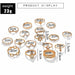 Boho 17pcs/sets Luxury Clear Crystal Stone Ring Sets Women Fashion Jewelry