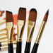 Artist Paint Brush Set 5Pcs High Quality Nylon Hair Wood Black Handle Watercolor Acrylic Oil Brush