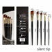 Artist Paint Brush Set 5Pcs High Quality Nylon Hair Wood Black Handle Watercolor Acrylic Oil Brush