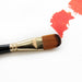 Artist Paint Brush Set 5Pcs High Quality Nylon Hair Wood Black Handle Watercolor Acrylic Oil Brush