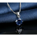 925 Sterling Silver Pendant Necklace Earrings Women Trendy Fashion Jewelry