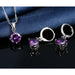 925 Sterling Silver Pendant Necklace Earrings Women Trendy Fashion Jewelry