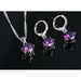 925 Sterling Silver Pendant Necklace Earrings Women Trendy Fashion Jewelry
