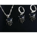 925 Sterling Silver Pendant Necklace Earrings Women Trendy Fashion Jewelry