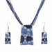 Fashion Jewelry Sets Women Leather Chain Enamel Gem Bridal Jewelry Sets