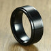 6/8mm Spinner Ring Men Women Stress Release Stainless Steel Jewelry Rings