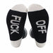 Men Women Hip-Hop Socks Funny Quotation Striped Printed Novelty Socks