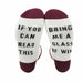 Men Women Hip-Hop Socks Funny Quotation Striped Printed Novelty Socks