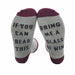 Men Women Hip-Hop Socks Funny Quotation Striped Printed Novelty Socks