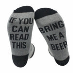 Men Women Hip-Hop Socks Funny Quotation Striped Printed Novelty Socks