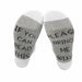 Men Women Hip-Hop Socks Funny Quotation Striped Printed Novelty Socks