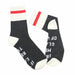 Men Women Hip-Hop Socks Funny Quotation Striped Printed Novelty Socks