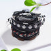 Vintage Multilayer Leather Braid Bracelets Star Leaf Owl Handmade Unisex Bracelets